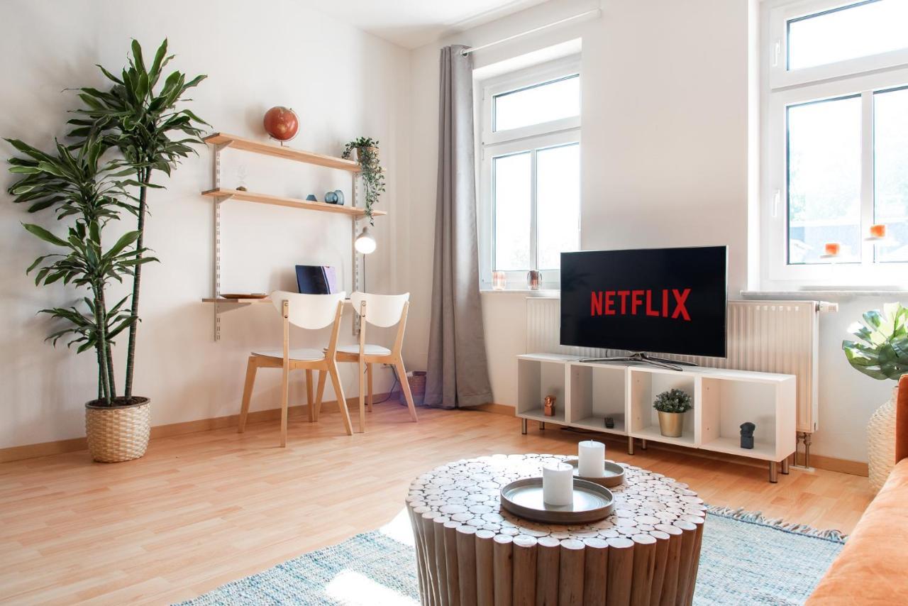 Stilvolles Apartment - Balkon, Netflix, Nespresso, Zentral, Messe Chemnitz Ngoại thất bức ảnh